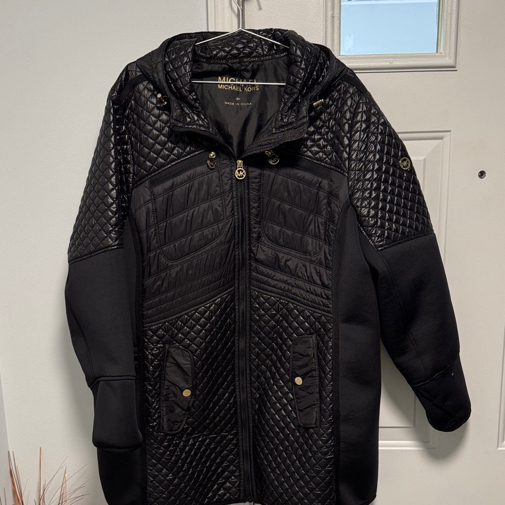Michael Kors Black Quilted Jacket